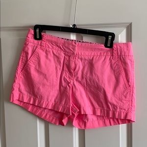 J Crew chino bright pink shorts